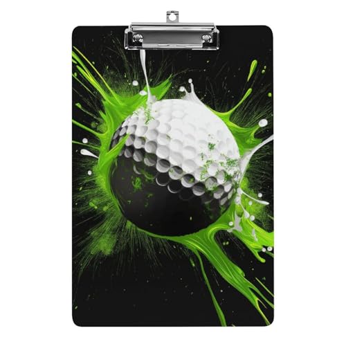 Acryl Klemmbretter Golfball Grüner Hintergrund Office File Folders Platte Klemmbrett Für Das Schreiben Malerei Acryl Klemmbretter Golfball Grüner Hintergrund Office File Folders Platte Klemmbrett Für Das Schreiben Malerei von OQPDONCWR