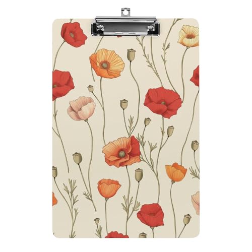 Acryl Klemmbretter Mohnblumen Blüte Blumen Rot Und Orange Office File Folders Platte Klemmbrett Für Das Schreiben Malerei Acryl Klemmbretter Mohnblumen Blüte Blumen Rot Und Orange Office File Folders Platte Klemmbrett Für Das Schreiben Malerei von OQPDONCWR