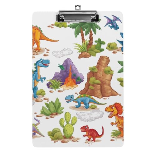 Acryl Klemmbretter Niedliche Dinosaurier Muster Office File Folders Platte Klemmbrett Für Das Schreiben Malerei Acryl Klemmbretter Niedliche Dinosaurier Muster Office File Folders Platte Klemmbrett Für Das Schreiben Malerei von OQPDONCWR