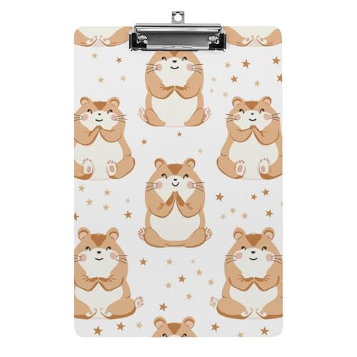 Acryl Klemmbretter Niedliche Hamster Sterne Muster Office File Folders Platte Klemmbrett Für Das Schreiben Malerei Acryl Klemmbretter Niedliche Hamster Sterne Muster Office File Folders Platte Klemmbrett Für Das Schreiben Malerei von OQPDONCWR