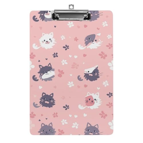 Acryl Klemmbretter Niedliche Katzen Muster Office File Folders Platte Klemmbrett Für Das Schreiben Malerei Acryl Klemmbretter Niedliche Katzen Muster Office File Folders Platte Klemmbrett Für Das Schreiben Malerei von OQPDONCWR