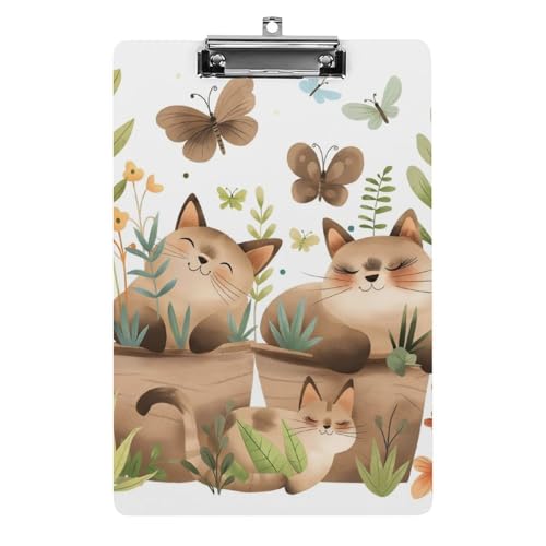 Acryl Klemmbretter Niedliche Katzen Schmetterling Office File Folders Platte Klemmbrett Für Das Schreiben Malerei Acryl Klemmbretter Niedliche Katzen Schmetterling Office File Folders Platte Klemmbrett Für Das Schreiben Malerei von OQPDONCWR