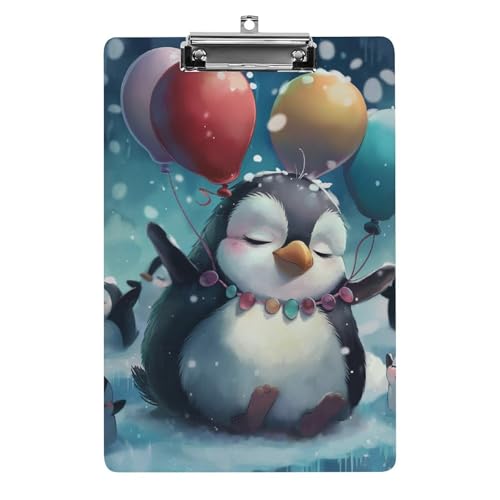 Acryl Klemmbretter Niedliche Pinguin Luftballons Schneeflocken Office File Folders Platte Klemmbrett Für Das Schreiben Malerei Acryl Klemmbretter Niedliche Pinguin Luftballons Schneeflocken Office File Folders Platte Klemmbrett Für Das Schreiben Malerei von OQPDONCWR