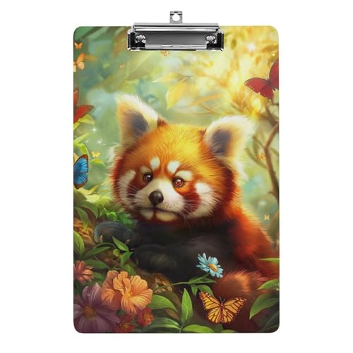 Acryl Klemmbretter Niedliche Rote Panda Wald Schmetterlingsmuster Office File Folders Platte Klemmbrett Für Das Schreiben Malerei Acryl Klemmbretter Niedliche Rote Panda Wald Schmetterlingsmuster Office File Folders Platte Klemmbrett Für Das Schreiben Malerei von OQPDONCWR