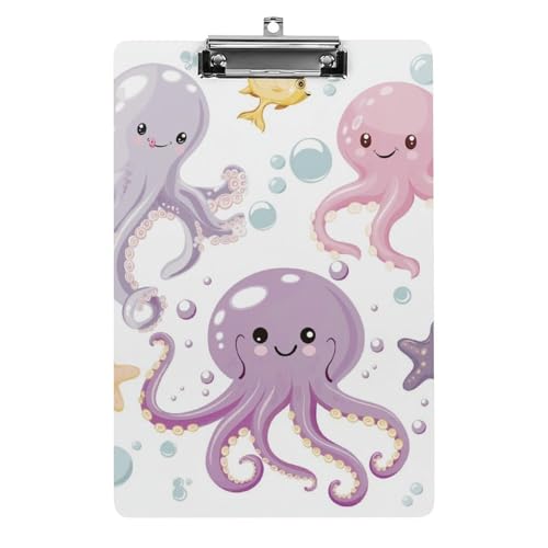 Acryl Klemmbretter Niedlicher Oktopus Buntes Muster Office File Folders Platte Klemmbrett Für Das Schreiben Malerei Acryl Klemmbretter Niedlicher Oktopus Buntes Muster Office File Folders Platte Klemmbrett Für Das Schreiben Malerei von OQPDONCWR
