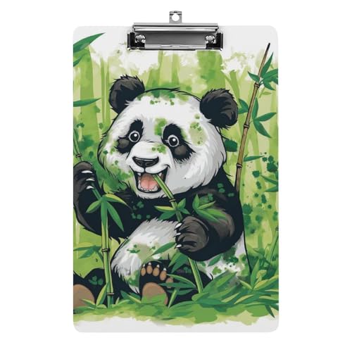 Acryl Klemmbretter Niedlicher Panda Office File Folders Platte Klemmbrett Für Das Schreiben Malerei von OQPDONCWR