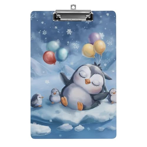 Acryl Klemmbretter Niedlicher Pinguin Luftballons Schneeflocken Office File Folders Platte Klemmbrett Für Das Schreiben Malerei Acryl Klemmbretter Niedlicher Pinguin Luftballons Schneeflocken Office File Folders Platte Klemmbrett Für Das Schreiben Malerei von OQPDONCWR