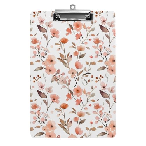 Acryl Klemmbretter Pfirsich Blumen Floral Muster Office File Folders Platte Klemmbrett Für Das Schreiben Malerei Acryl Klemmbretter Pfirsich Blumen Floral Muster Office File Folders Platte Klemmbrett Für Das Schreiben Malerei von OQPDONCWR