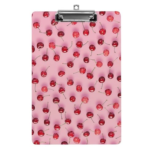 Acryl Klemmbretter Red Cherry Muster Office File Folders Platte Klemmbrett Für Das Schreiben Malerei Acryl Klemmbretter Red Cherry Muster Office File Folders Platte Klemmbrett Für Das Schreiben Malerei von OQPDONCWR