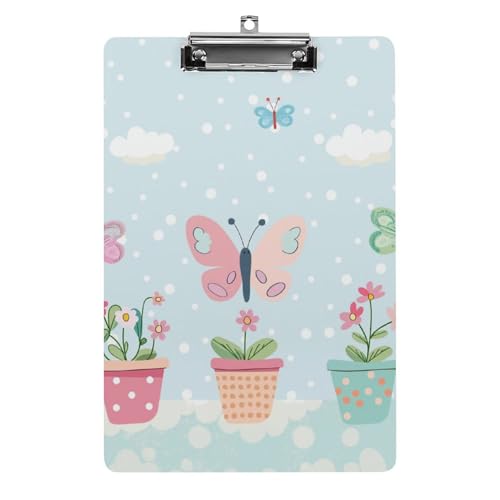 Acryl Klemmbretter Rosa-Grüne Schmetterlinge Florale Blumen Office File Folders Platte Klemmbrett Für Das Schreiben Malerei Acryl Klemmbretter Rosa-Grüne Schmetterlinge Florale Blumen Office File Folders Platte Klemmbrett Für Das Schreiben Malerei von OQPDONCWR