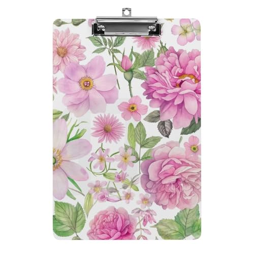 Acryl Klemmbretter Rosa Rosen Blumen Blüte Aquarell Office File Folders Platte Klemmbrett Für Das Schreiben Malerei Acryl Klemmbretter Rosa Rosen Blumen Blüte Aquarell Office File Folders Platte Klemmbrett Für Das Schreiben Malerei von OQPDONCWR