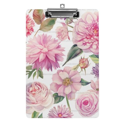 Acryl Klemmbretter Rosa Rosen Blumen Blume Blüte Aquarell Office File Folders Platte Klemmbrett Für Das Schreiben Malerei Acryl Klemmbretter Rosa Rosen Blumen Blume Blüte Aquarell Office File Folders Platte Klemmbrett Für Das Schreiben Malerei von OQPDONCWR