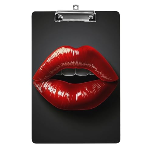 Acryl Klemmbretter Roter Lippenkuss Office File Folders Platte Klemmbrett Für Das Schreiben Malerei Acryl Klemmbretter Roter Lippenkuss Office File Folders Platte Klemmbrett Für Das Schreiben Malerei von OQPDONCWR
