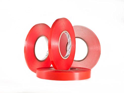 Orafol Orabond 1397 PP Polyester 75 mm x 50 m Doppelseitiges Klebeband Transparent 50m in verschiedene Breiten wählbar, verlegen von teppich, keine spur (75mm x 50m) von ORACAL