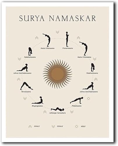 Sonnengruß-Poster, Surya Namaskar, Yoga-Liebhaber-Geschenk, Yoga-Übungsdruck, Yoga-Poster, Ashtanga Vinyasa Yoga, Asanas-Kunst, Fitnessstudio-Liebhaber-Poster, Fitness-Dekor, Wandkunst 50 x 70 cm Sonnengruß-Poster, Surya Namaskar, Yoga-Liebhaber-Geschenk, Yoga-Übungsdruck, Yoga-Poster, Ashtanga Vinyasa Yoga, Asanas-Kunst, Fitnessstudio-Liebhaber-Poster, Fitness-Dekor, Wandkunst 50 x 70 cm von ORCOW
