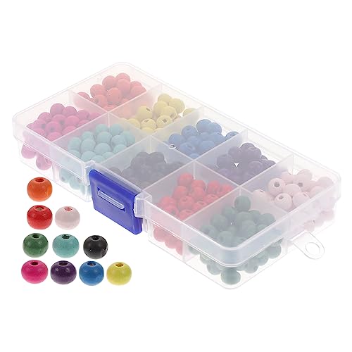ORFOFE 1 Schachtel Bunte Holzperlen Gemischte Lose Holzkugeln für DIY Schmuckherstellung Runde Perlen zum Basteln von Armbändern Halsketten Pastellfarben Holzperlen Zubehör ORFOFE 1 Schachtel Bunte Holzperlen Gemischte Lose Holzkugeln für DIY Schmuckherstellung Runde Perlen zum Basteln von Armbändern Halsketten Pastellfarben Holzperlen Zubehör von ORFOFE