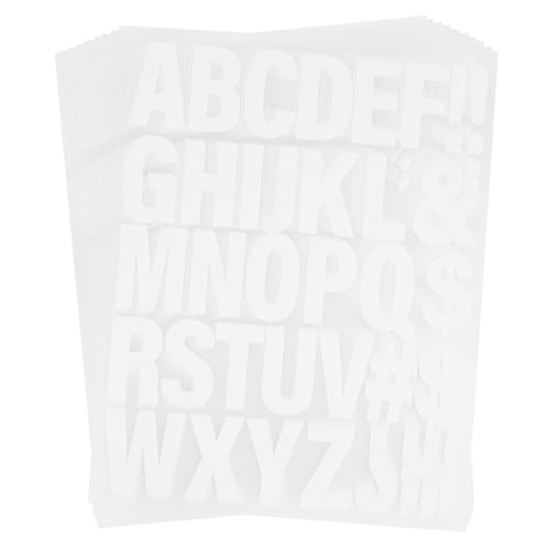 ORFOFE 10 Blatt Bügelbuchstaben Weiß Vinyl Alphabet Heat Transfer Buchstaben für Kleidung DIY Aufbügler Patches für Hemden Taschen Hüte Vielseitig Verwendbar Langlebig ORFOFE 10 Blatt Bügelbuchstaben Weiß Vinyl Alphabet Heat Transfer Buchstaben für Kleidung DIY Aufbügler Patches für Hemden Taschen Hüte Vielseitig Verwendbar Langlebig von ORFOFE
