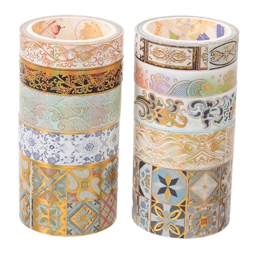 ORFOFE 10 Rollen Washi Tape Umweltfreundliches Reißbares DIY Klebeband für Tagebuch und Scrapbooking Dekorationsmaterial mit Einzigartigem Vintage Muster für Bastelprojekte und ORFOFE 10 Rollen Washi Tape Umweltfreundliches Reißbares DIY Klebeband für Tagebuch und Scrapbooking Dekorationsmaterial mit Einzigartigem Vintage Muster für Bastelprojekte und von ORFOFE