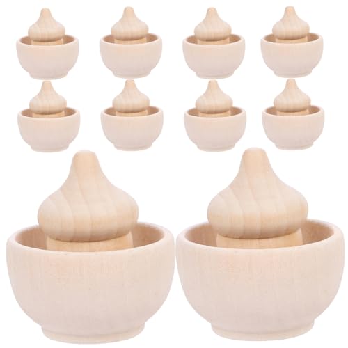 ORFOFE 10 Sätze Teiliges DIY aus Unbehandelten Holzschalen und Holz eicheln Naturbelassen zum Bemalen und Dekorieren Kreative Bastelidee für Wohnaccessoires für Feiern und Geschenke ORFOFE 10 Sätze Teiliges DIY aus Unbehandelten Holzschalen und Holz eicheln Naturbelassen zum Bemalen und Dekorieren Kreative Bastelidee für Wohnaccessoires für Feiern und Geschenke von ORFOFE