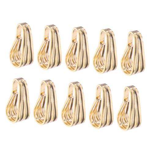 ORFOFE 10 Stück Anhänger Verschlüsse aus Silber Vergoldet DIY Schmuckverbinder für Halsketten und Armbänder Kleine Anhänger Basteln ORFOFE 10 Stück Anhänger Verschlüsse aus Silber Vergoldet DIY Schmuckverbinder für Halsketten und Armbänder Kleine Anhänger Basteln von ORFOFE