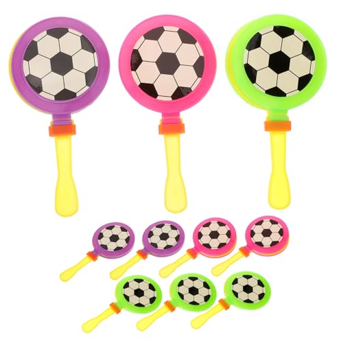 ORFOFE 10 Stück Fußball Handklatscher Laute Klapper Geräuschemacher Bunte Party Fans Zubehör für Fußballpartys Feierlichkeiten und Unterstützer bei Konzerten ORFOFE 10 Stück Fußball Handklatscher Laute Klapper Geräuschemacher Bunte Party Fans Zubehör für Fußballpartys Feierlichkeiten und Unterstützer bei Konzerten von ORFOFE