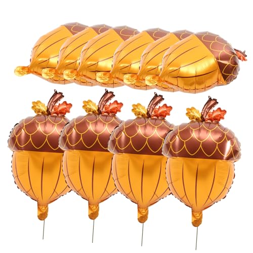 ORFOFE 10 Stück Teiliges Aluminium folienballons Pine Cone Herbstliche Dekoration Thanksgiving Party Luftballons Langlebig Einfach zu Befestigen Festliche Ballons für Herbstfeier und ORFOFE 10 Stück Teiliges Aluminium folienballons Pine Cone Herbstliche Dekoration Thanksgiving Party Luftballons Langlebig Einfach zu Befestigen Festliche Ballons für Herbstfeier und von ORFOFE