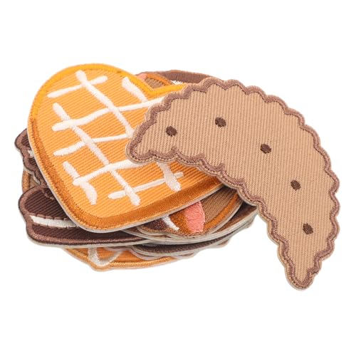 ORFOFE 10 Stück Teiliges Bestickte Keks Bügelflicken zum Aufbügeln und Aufnähen Strapazierfähige Diy Kleidung Accessoires für Jacken Rucksäcke Hüte Kinderfreundliche Dekorative Reparatur von ORFOFE