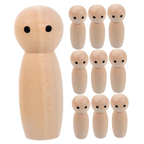 ORFOFE 10 Stück Teiliges Blanke Holzpuppen zum Bemalen Unvollendete Holzfiguren aus Sicherem Holz Glatte Oberfläche für DIY Bastelprojekte Kreative Kinderzimmerdekoration ORFOFE 10 Stück Teiliges Blanke Holzpuppen zum Bemalen Unvollendete Holzfiguren aus Sicherem Holz Glatte Oberfläche für DIY Bastelprojekte Kreative Kinderzimmerdekoration von ORFOFE