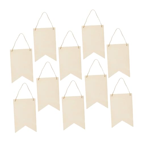 ORFOFE 10 Stück Teiliges Blanko Holzschild in Bannerform Unbehandelte Holzplatte zum Basteln und Bemalen DIY Holzschild für Haustür Fenster Wanddekoration Geeignet für Laden Zuhause ORFOFE 10 Stück Teiliges Blanko Holzschild in Bannerform Unbehandelte Holzplatte zum Basteln und Bemalen DIY Holzschild für Haustür Fenster Wanddekoration Geeignet für Laden Zuhause von ORFOFE