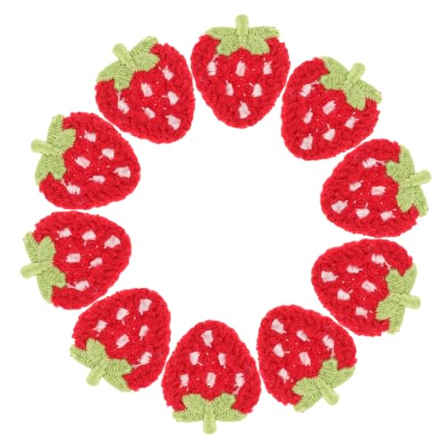 ORFOFE 10 Stück Teiliges Erdbeer Aufnäher zum Aufnähen und Aufbügeln Handgefertigte Fruchtige Applikationen aus Filz mit Feiner Stickerei Diy Kleidung und Accessoires für Damen und ORFOFE 10 Stück Teiliges Erdbeer Aufnäher zum Aufnähen und Aufbügeln Handgefertigte Fruchtige Applikationen aus Filz mit Feiner Stickerei Diy Kleidung und Accessoires für Damen und von ORFOFE