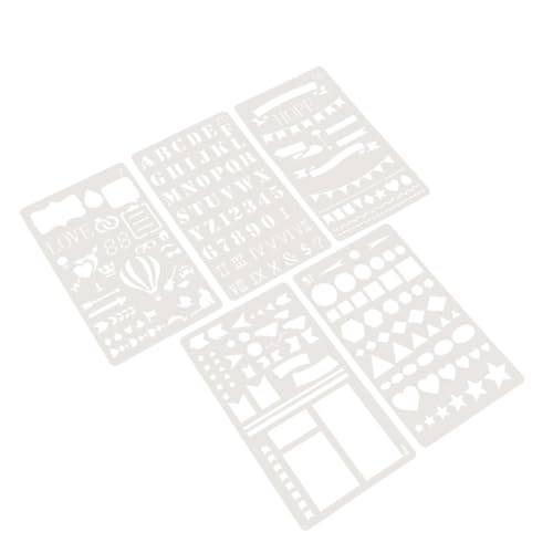 ORFOFE 10 Stück Teiliges Fashion Drawing Stencils Weiße Hohlraum schablonen für DIY Malerei Kreative Mandala Blumenmuster Langlebig und Vielseitig für Scrapbooking und Wandgestaltung von ORFOFE
