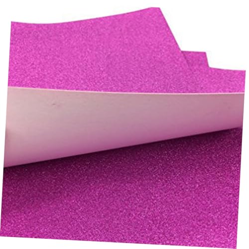 ORFOFE 10 Stück Teiliges Glitzerkartonpapier Schweres Einseitiges Bastelpapier in Rot Langlebig mit Fest Haftendem Glitzer für DIY Grußkarten Scrapbooking und Festliche Dekorationen von ORFOFE