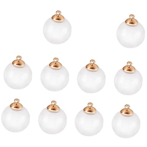 ORFOFE 10 Stück Teiliges Mini Glaskugel Befüllen Klare DIY Schmuckanhänger für Ohrschmuck und Bastelarbeiten Leichte Hohlkugeln mit Goldfarbenen Aufhängern für Kreative ORFOFE 10 Stück Teiliges Mini Glaskugel Befüllen Klare DIY Schmuckanhänger für Ohrschmuck und Bastelarbeiten Leichte Hohlkugeln mit Goldfarbenen Aufhängern für Kreative von ORFOFE