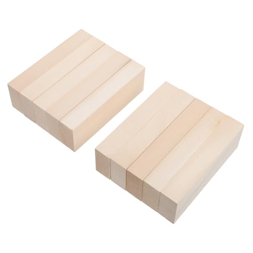 ORFOFE 10 Stück Teiliges Naturbelassene Basswood Holzplatten Glatte Oberfläche zum Bemalen Basteln DIY Holzklötze für Handwerk Dekoration von ORFOFE