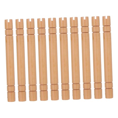 ORFOFE 10 Stück Teiliges Runde Holzventilator Griffe aus Naturholz Leichter Rutschfester Handgriff für DIY Chinesische Fächer Glatte Oberfläche Komfortabel und Elegant für Hanfu und ORFOFE 10 Stück Teiliges Runde Holzventilator Griffe aus Naturholz Leichter Rutschfester Handgriff für DIY Chinesische Fächer Glatte Oberfläche Komfortabel und Elegant für Hanfu und von ORFOFE