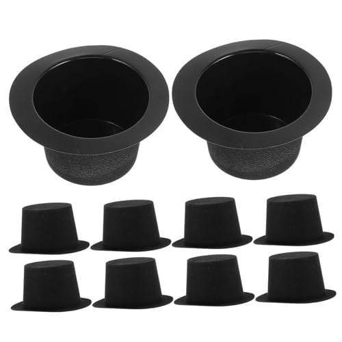 ORFOFE 10 Stück Teiliges Schwarze Mini Kunststoff Zylinderhüte Kleine Miniatur Partyhüte für Weihnachtsdeko DIY Puppenhut Bastelzubehör für Schneemann Mikrolandschaft Gestaltung ORFOFE 10 Stück Teiliges Schwarze Mini Kunststoff Zylinderhüte Kleine Miniatur Partyhüte für Weihnachtsdeko DIY Puppenhut Bastelzubehör für Schneemann Mikrolandschaft Gestaltung von ORFOFE