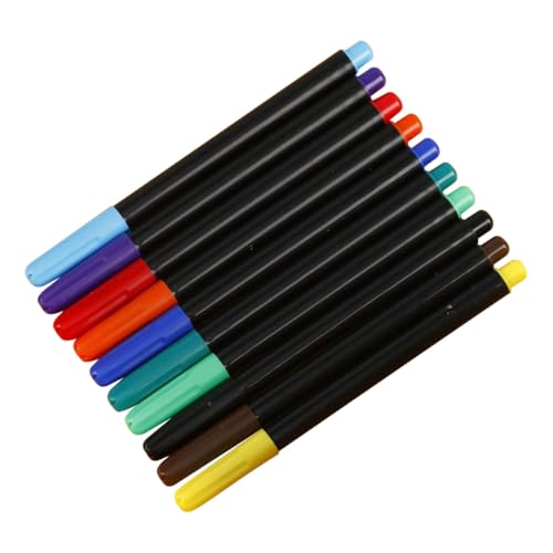 ORFOFE 10 Stück Teiliges Whiteboard Marker Abwaschbare Filzstifte mit Wasserfester Tinte Glattes Schreiben Langlebig und Sicher für Lehrer und Bürogebrauch von ORFOFE