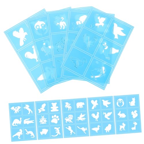 ORFOFE 10 Stück Teiliges Wiederverwendbare Gesichtsbemalung Schablonen aus Papier und PVC Hautfreundlich Langlebig Einfach zu Reinigen für DIY Party und Cosplay Gesichtsmalerei ORFOFE 10 Stück Teiliges Wiederverwendbare Gesichtsbemalung Schablonen aus Papier und PVC Hautfreundlich Langlebig Einfach zu Reinigen für DIY Party und Cosplay Gesichtsmalerei von ORFOFE
