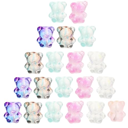 ORFOFE 100 Stück Bär Perlen für Schmuckherstellung Bunte DIY Charms Anhänger für Armbänder Halsketten Ohrringe Langlebige Glasierte Bärenperlen für Kreative Zufällige Farbe ORFOFE 100 Stück Bär Perlen für Schmuckherstellung Bunte DIY Charms Anhänger für Armbänder Halsketten Ohrringe Langlebige Glasierte Bärenperlen für Kreative Zufällige Farbe von ORFOFE
