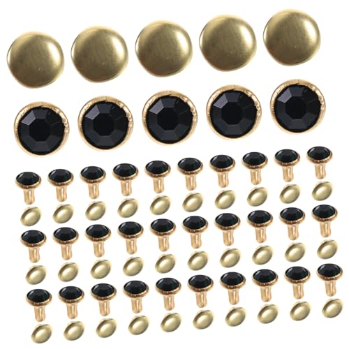 ORFOFE 100 Stück Bunter Diamantschmuck mit Goldenem Rand Metall Kleidung Zubehör Strasssteine für Schmuckkunstdesign DIY Kleidung Dekoration Schmuckherstellung Grüner Edelstein mit Feinem von ORFOFE