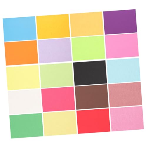 ORFOFE 100 Stück Farbkopierpapier M² Buntpapier für DIY Basteln Schneiden und Falten Farben Gemischt Origami Papier Bastelmaterial für Bastelprojekte von ORFOFE