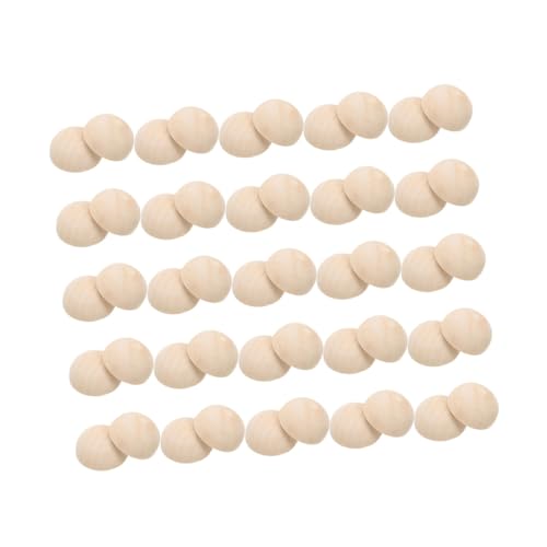 ORFOFE 100 Stück Halbe Holzkugeln Natürliche Holzperlen DIY Bastel Halbkugelelemente für Schmuckherstellung Dekokugeln aus Holz für Handwerk und Malerei ORFOFE 100 Stück Halbe Holzkugeln Natürliche Holzperlen DIY Bastel Halbkugelelemente für Schmuckherstellung Dekokugeln aus Holz für Handwerk und Malerei von ORFOFE