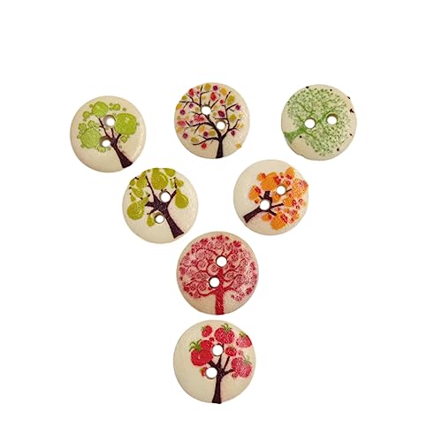 ORFOFE 100 Stück Holzknöpfe Bunte Naturbelassene Knöpfe mit Löchern für Nähen Basteln Scrapbooking Kleidung Zubehör Langlebig DIY Dekoration ORFOFE 100 Stück Holzknöpfe Bunte Naturbelassene Knöpfe mit Löchern für Nähen Basteln Scrapbooking Kleidung Zubehör Langlebig DIY Dekoration von ORFOFE