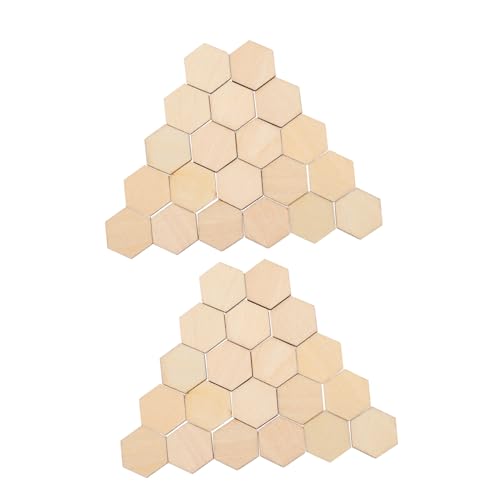 ORFOFE 100 Stück Holzsplitter Dekorationen Set Lose Bausätze Weihnachtsdeko Hochzeitsdeko Dekorative Erstdekoration Für Tisch Geometrische Ornamente Geburtstagsdeko von ORFOFE