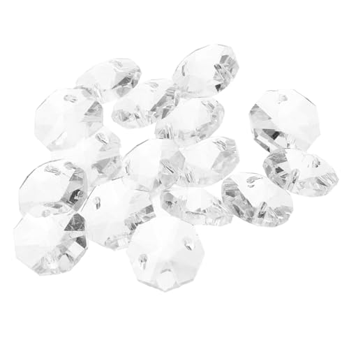 ORFOFE 100 Stück Klare Glasperlen mit Doppeltem Achteckige Perlen für DIY Schmuck und Perlenvorhänge Vielseitige Transparente Kristallanhänger für Wohn und Eventdekoration ORFOFE 100 Stück Klare Glasperlen mit Doppeltem Achteckige Perlen für DIY Schmuck und Perlenvorhänge Vielseitige Transparente Kristallanhänger für Wohn und Eventdekoration von ORFOFE