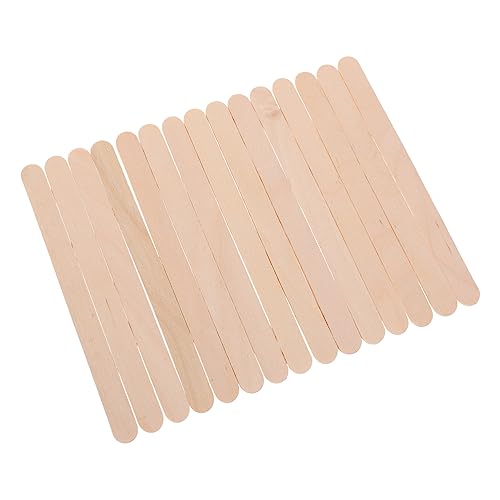 ORFOFE 100 Stück Kleber Rührstab Bastelkleber Großer Mischklebestift DIY Werkzeug DIY Eis Stiel Eiscreme Stiel DIY Formstab Für DIY Kuchenzubehör Beige Holz Wiederverwendbar von ORFOFE