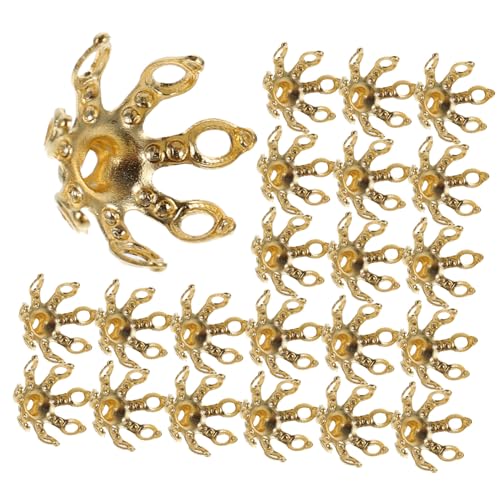 ORFOFE 100 Stück Langlebige Schmuckperlen endkappen aus Kupfer DIY Anhängerblütenkappen für Halsketten und Armbänder Vielseitige Bastelzubehör für Schmuckherstellung ORFOFE 100 Stück Langlebige Schmuckperlen endkappen aus Kupfer DIY Anhängerblütenkappen für Halsketten und Armbänder Vielseitige Bastelzubehör für Schmuckherstellung von ORFOFE