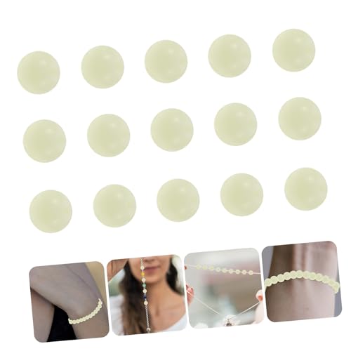ORFOFE 100 Stück Leuchtende Glasperlen Bunte DIY Schmuck Perlen Für Armbänder Halsketten Handgemachte Bastelperlen Mit Licht Effekt von ORFOFE