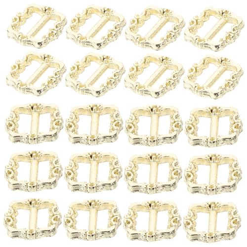 ORFOFE 100 Stück Mini-Verschluss, Verstellbare Schiebeschnalle, Puppengürtel, Metallknopf, Tri-Glide-Schnalle Für DIY-Puppe ORFOFE 100 Stück Mini-Verschluss, Verstellbare Schiebeschnalle, Puppengürtel, Metallknopf, Tri-Glide-Schnalle Für DIY-Puppe von ORFOFE