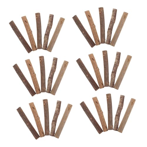 ORFOFE 100 Stück Natürliche Holzstäbe Kleine Zweige für DIY Bastelprojekte Rustikaler Landhausstil Tischdekoration Foto Requisiten Holzstäbe für Handwerk und Wohnkultur von ORFOFE